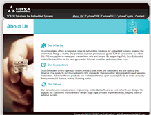 Tablet Screenshot of oryx-embedded.com